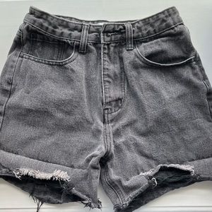 DISSH Nation Black Distressed Denim Shorts